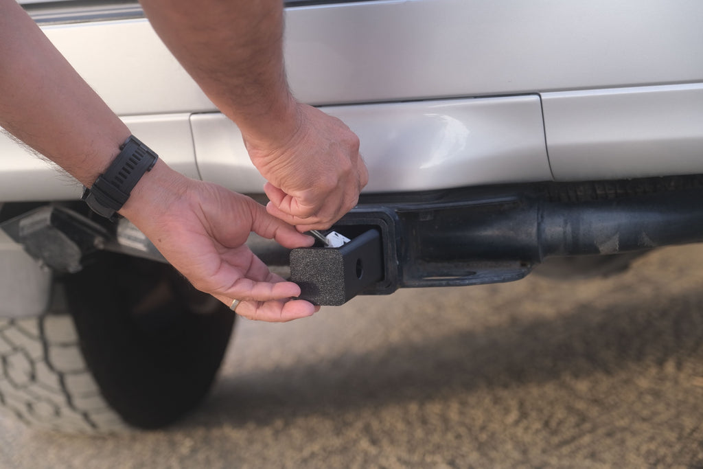Image showing hitch stash in the open position.