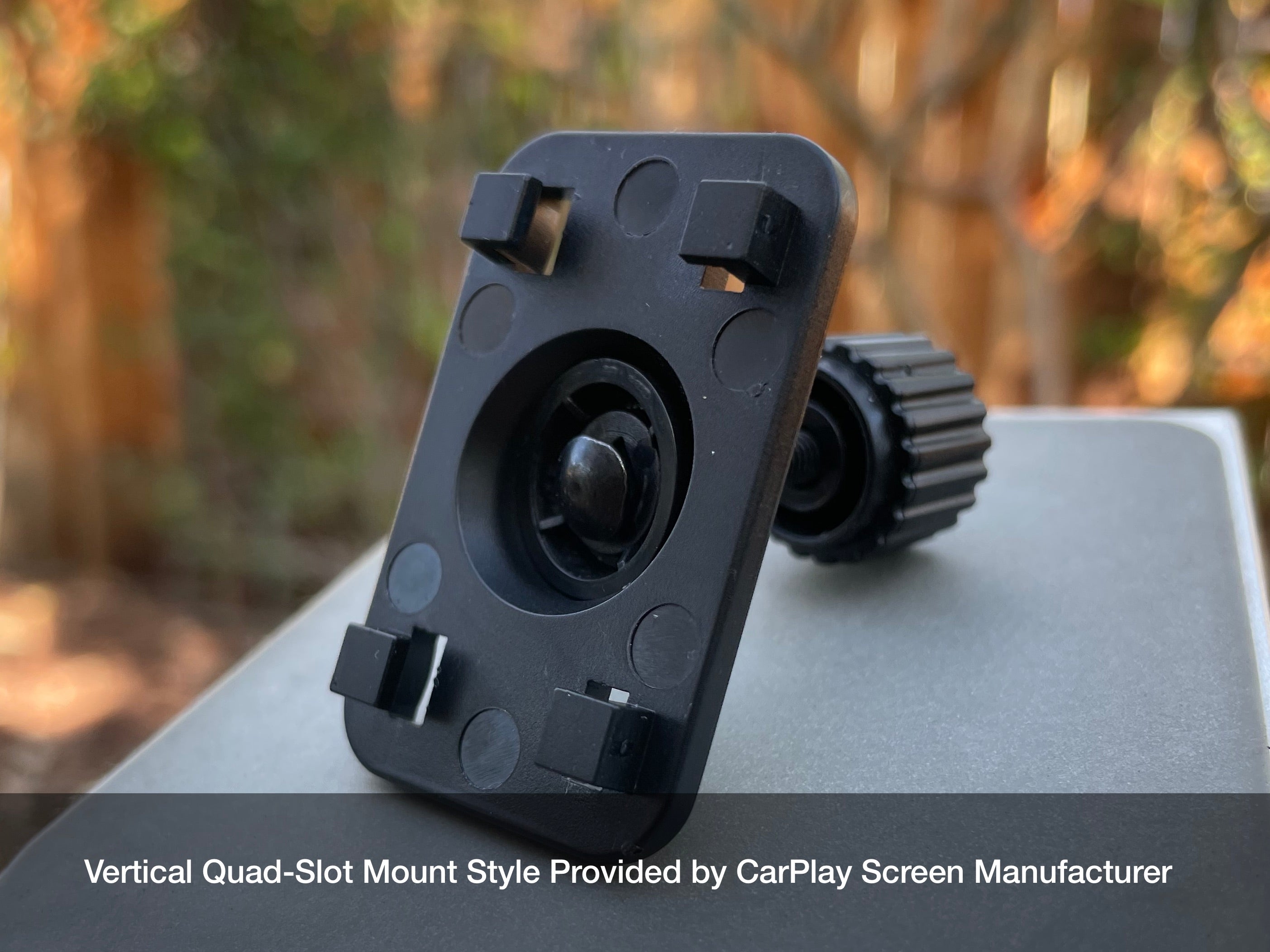 Vertical Quad Slot Mount Style Provided by CarPlay Screen Manufacturer